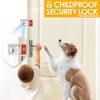 Home Security Door Lock with 8 Screws, Safety Childproof Door