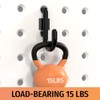 HUHOLE 100 Pack Pegboard Plastic Hooks – J Shape Peg