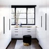 Satanga Edge Black Finger Pulls for cabinets Kitchen Invisible Hardware