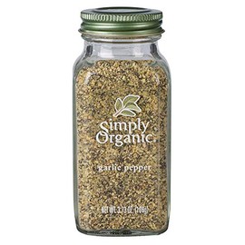 Simply Organic Garlic Pepper, Certified Organic | 3.73 oz | Pack of 4
