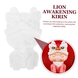 Vaguelly DIY Boys and Girls Party Favors Unfinished Cartoon Doll Unpainted Blank Doll for Toy