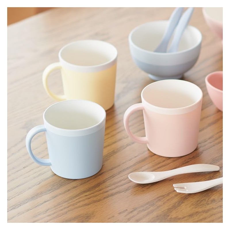 Keyuka Kids' Cup Two-Tone Pink (Yamanaka Coating, Antibacterial and Lightweight),