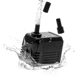 UNS Sigma Water Pump - 10W 158.5GPH 600L/HR IPX8 Compact Powerhead - Adjustable Submersible Water Pump for Freshwater & Saltwater Aquarium, Pond, Fountain - Sigma 10 (3/8, 1/2")