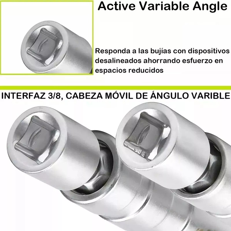 Generic Dado Para Bujías 14mm/16mm Flexible-magnético