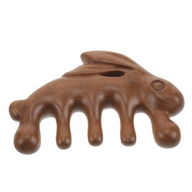 HEALLILY Massage Comb Body Slick Face Tail Scalp Combs Head Smassager Bristle Toothed Pen Curl Scrubber Brush Rat Facial Cuticle Hair Comb Practical Massager Massage Tool Thai Massager Wood