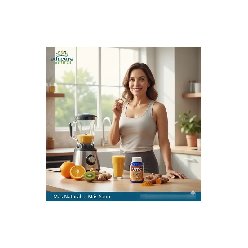 Ethicure Vitamina C, Jengibre Y Cúrcuma 90 Cápsulas
