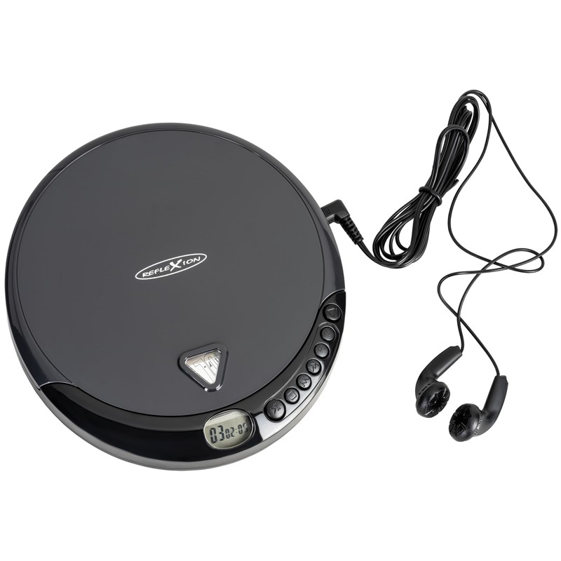 PCD400 Portable CD Player Playback CD CD-R CD-RW with Earphones