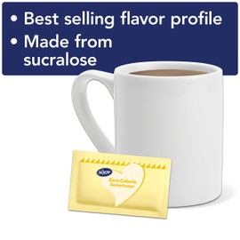 N'Joy Zero Calorie Sweetener | Yellow Sucralose Packets |2000 Count | Kosher | Gluten Free and Sodium Free, (83026)