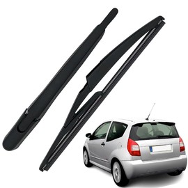 Ruolin Car Rear Windscreen Wiper, Black, Replacement Rear Wiper Arm + Windscreen Wiper Set Compatible with C2 2003-2008