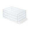 MUJI - Funda de almacenamiento de acrílico con 3 cajones,
