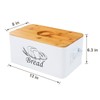 SOTECH Bread Box with Cutting Board and Handle Bread Holder