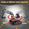 kolegend Remote Control Excavator Toy 16 Inch, 9 Channel RC