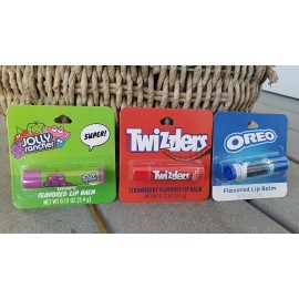 Taste Beauty Twizzlers Oreo Jolly Rancher Flavored Lip Balm .12 oz Strawberry Chocolate Grape - Jolly Rancher Grape