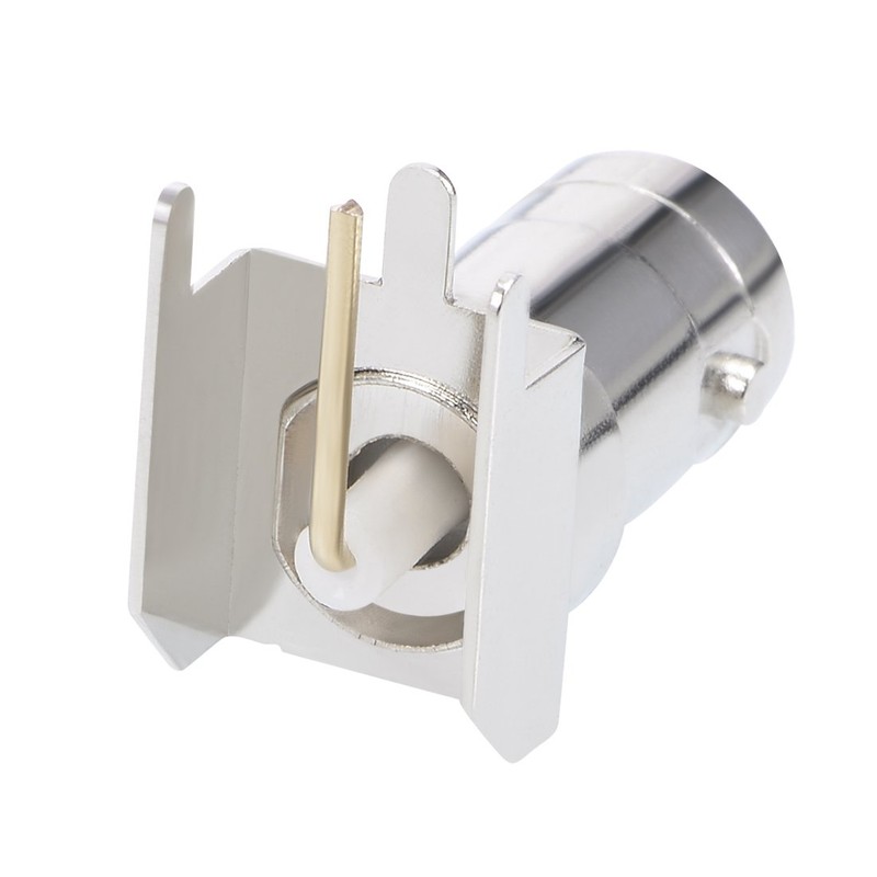 sourcing map 6 Pieces Welding BNC Female Right Angle Adapter