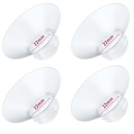 4PC Flange Insert 22mm Compatible with Momcozy M5/M6/M9/S12 Pro/V1 Pro/V1 Pro Breast Pump, Fit for Eufy/Elvie/Medela/Spectra/Lansinoh/NCVI/Lansinoh/TSRETE with 24mm Flange/Shield Breast Pump