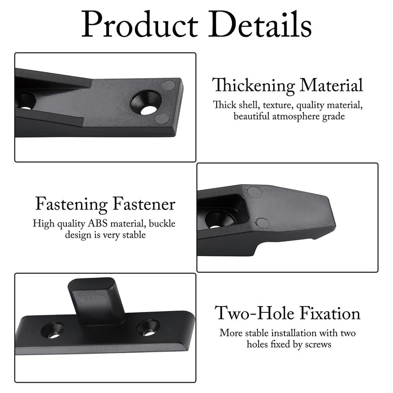 10 X Keku Drop On/Hook On Push in Plinth Fasteners