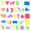 AYNKH 30 Pcs Foam Bath Animals And Vehicles And Graphics