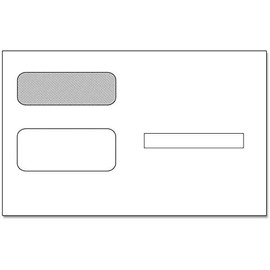 ComplyRight Double-Window Envelope for Form 1095-B Portrait Employee Copy | 5-5/8” x 9” | ACA | Pack of 100