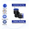 EterMutable 30Packs Elbow 3/8"OD Push to Connect Fittings,Air Line Fittings