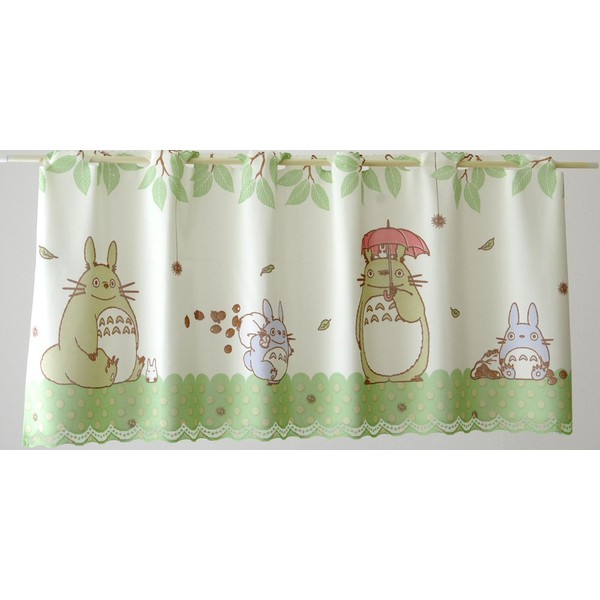 Cafe Curtain, Small Window Curtain, My Neighbor Totoro Acorn Forest,