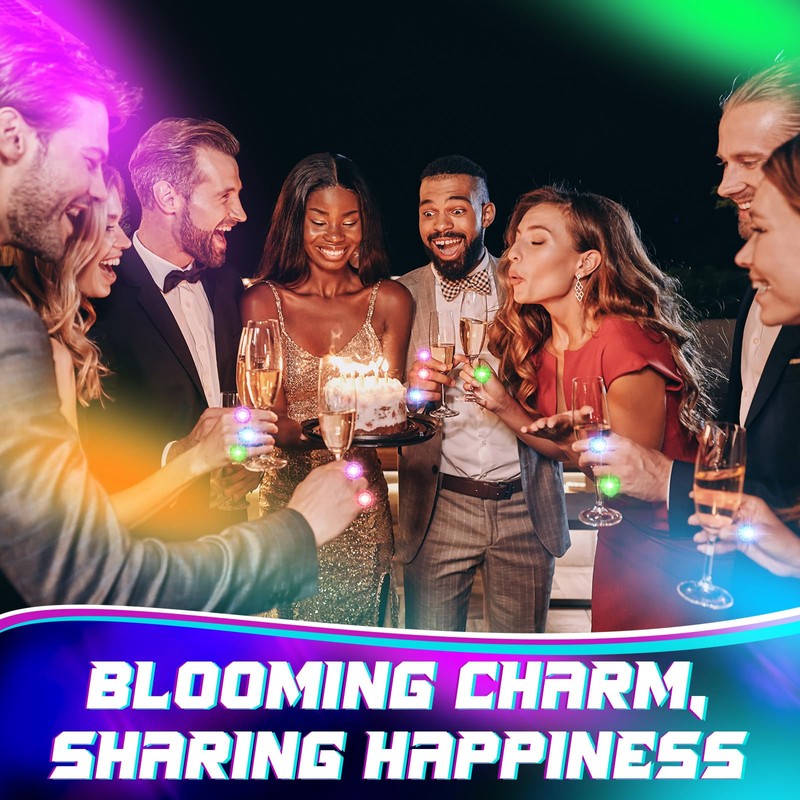 Retisee 60 Pcs Light up Rings Party Favors Light up