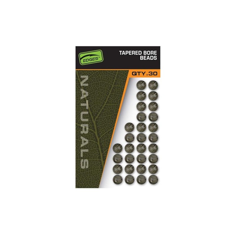 Fox Naturals Tapered Bore Beads 30 Rubber Beads Diameter 4