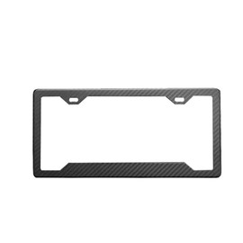 Plate Jade 100% Real 3k Twill Weave Carbon Fiber Car License Plate Frame, UV Protection, Front Rear Universal Man Woman Fit USA Canada Mexico Standard Size tag Holder (Forged Matte)