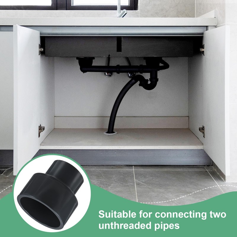 M METERXITY 1-Pack UPVC Reducer Pipe Fitting, 3"x2" Reducing Coupling