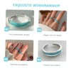 SAFIGLE 2pcs Rings Aesthetic Adjustable Rings Women Fashion Jewelry Birthday