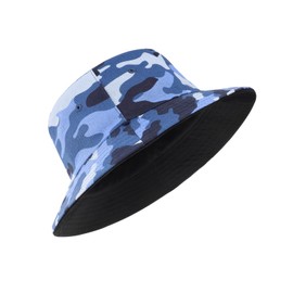 Zylioo XXL Men's Camo Bucket Hat,Oversize Camping Sun Hat for Vacation,Adjustable Packable Travel Hat