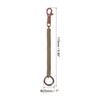 [PATIKIL] Retractor Bull Coil Spring Key Chain 2pcs Anti-lost Key
