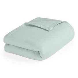 TRP Extremely Soft and Smooth Eye Catching Cotton Blanket, Seafoam Color King Size, Lightweight Machine Washable, Extra Warmth and Cozy Highly Durable and Long Lasting | All Season Pretty Mint Shade