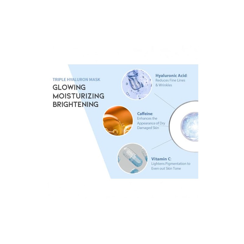 OOTD Beauty [OOTD Beauty]Triple Hyaluron Serum Glowing Mask (10ea)