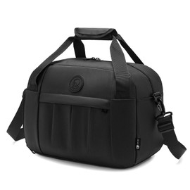 KSIBNW Wizzair Vueling easyJet Hand Luggage 40 x 30 x 20 cm, Hand Luggage Bag for Aeroplane, Waterproof Leather Foldable Travel Bag, Weekender Bag, Men and Women, with Wet Pocket and Shoe Compartment