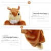 Vaguelly 2pcs Plush Toy Hand Puppet Squirrel Soft Toys Stuffed