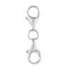 925 Sterling Silver Double Lobster Claw Clasp for Necklace Bracelet