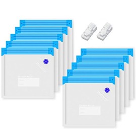 Sous Vide Bags BPA Free Reusable Vacuum Sealer Zipper bags Quart-sized Food Storage Works with Handheld Pump 10PCS (small)