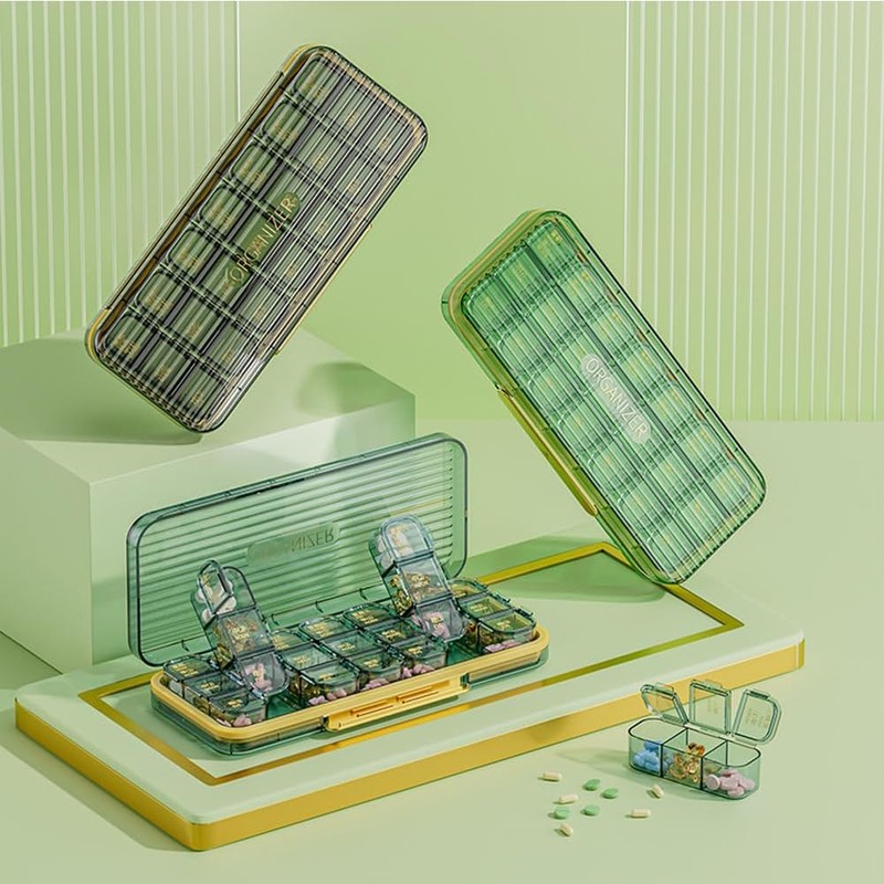 ROWNYEON Weekly Pill Box Organiser Pill Boxes 7 Day 3