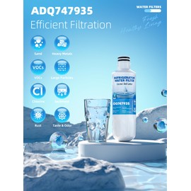 LT1000P Water Filter Replacement Fit for L-G Lt1000P/PC/PCS Compatible with L-G Models ADQ747935, ADQ74793501/02, MDJ64844601, LMXS30796S Water Filters with ADQ73334008 Air Filter, 3 Combo By AVXBYR