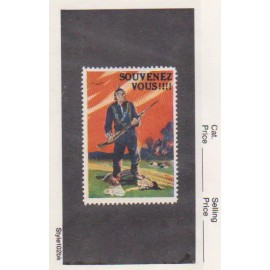 France WWI 1 Soldiers in Battle Souvenez Vous Vignette Military Heritage Poster