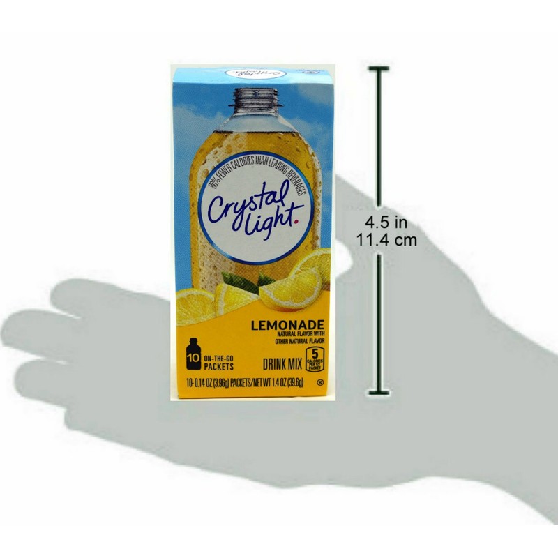 Crystal Light On The Go Natural Lemonade Drink Mix, 10-Packet
