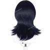 Blue Black and Peacock Blue Anime Cosplay Wig with Bangs