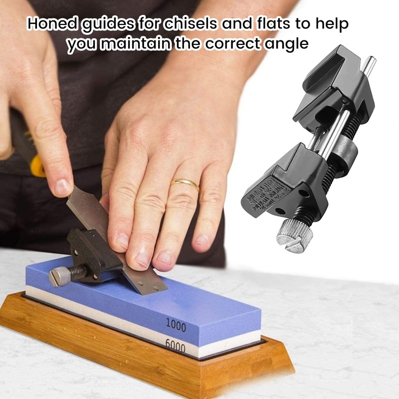 Honing Guide Adjustable Alloy Chisel Sharpening Jig Fixed Angle Sharpening