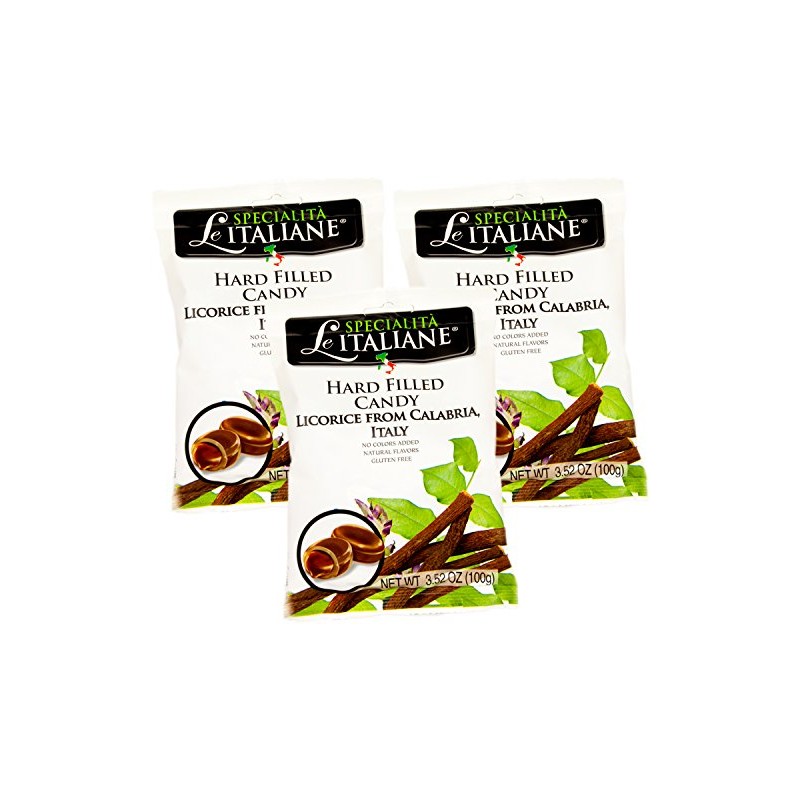 Serra Le Italiane, Italian Natural Hard Candy Filled With Licorice