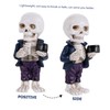 BIUDECO Cool Resin Skeleton Figurine Mini Skeleton Figurine Gothic Desktop