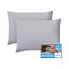Cushion Cover 50 x 70 cm, Grey, Set of 2