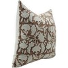 JAVTA Floral Block Print Pillow Covers, 20x20 Inch Duck Canvas