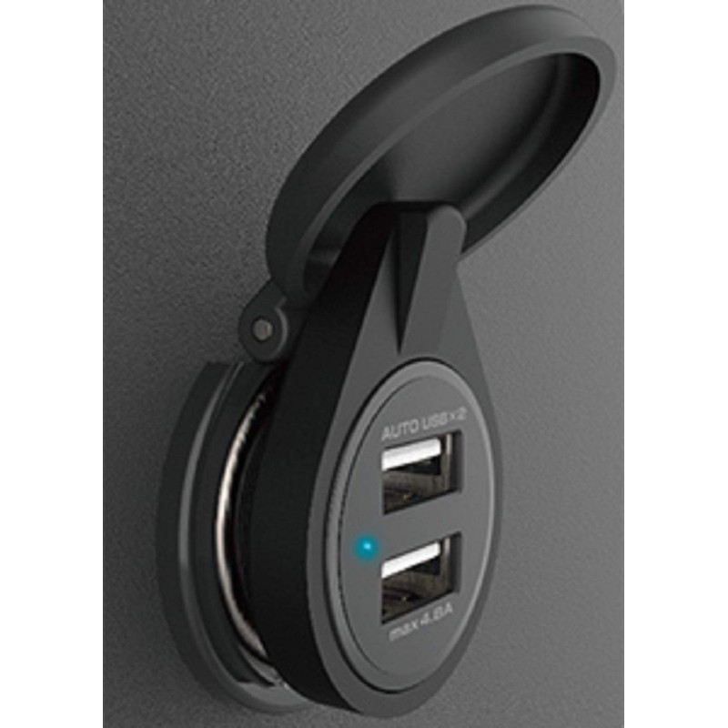 Kashimura NDC-030 DC-4.8A USB 2-Port Auto Identification USB Car Charger