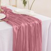 Socomi Fall Thanksgiving Table Runner Cheesecloth Table Runner 120 inch