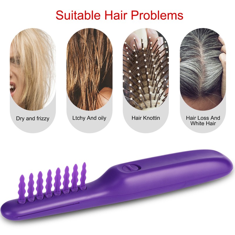 Electric Detangling Comb Wet Dry Dual Use Negative Ion Massage